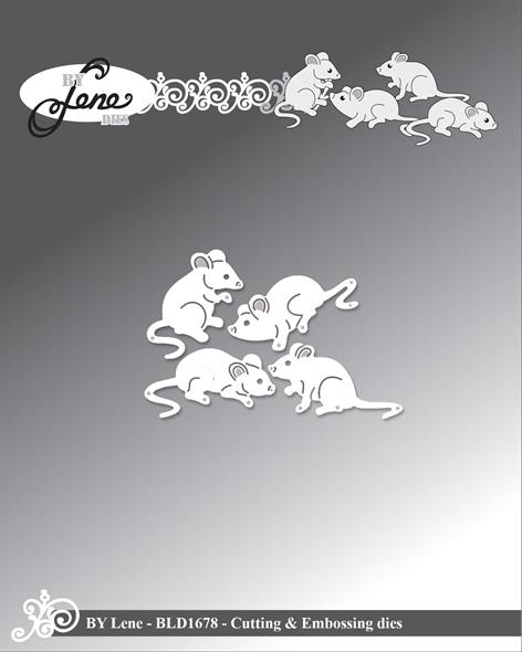 By Lene dies Mice Største: 3,1x1,7cm